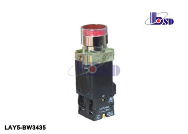 Metal Red Push Button Swithes Via Integral Transformer With  Direct Bulb